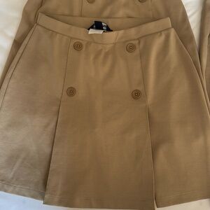 Khaki girls school skirts size 14